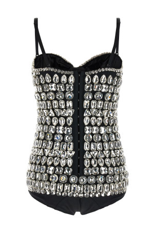 Кришталевий боді, срібний DOLCE & GABBANA F73O3ZGD0O8S8400