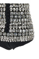 Боди из хрусталя, серебристого цвета DOLCE & GABBANA F73O3ZGD0O8S8400