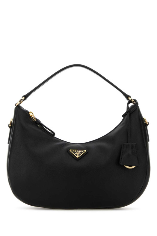 Black leather handbag Black PRADA (1BC2722CYS)