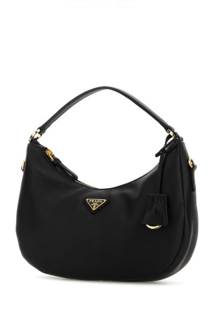 Black leather handbag Black PRADA (1BC2722CYS)