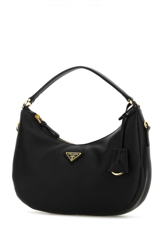 Black leather handbag Black PRADA (1BC2722CYS)