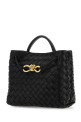 Black leather small Andiamo handbag BOTTEGA VENETA (766014VCPP1)