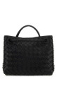 Black leather small Andiamo handbag BOTTEGA VENETA (766014VCPP1)
