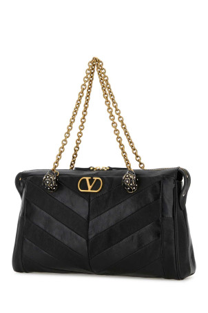 Black leather Panthea shopping bag Black VALENTINO GARAVANI (7W0B0S70UYF)