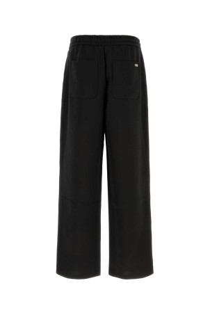 Black jersey wide-leg pant AMI (HTR868VI0052)