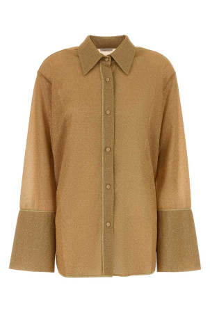 Gold nylon shirt Brown OSEREE (LSF235)