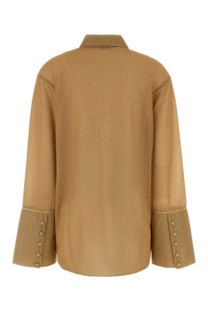 Gold nylon shirt Brown OSEREE (LSF235)