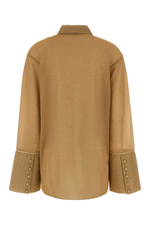 Gold nylon shirt Brown OSEREE (LSF235)