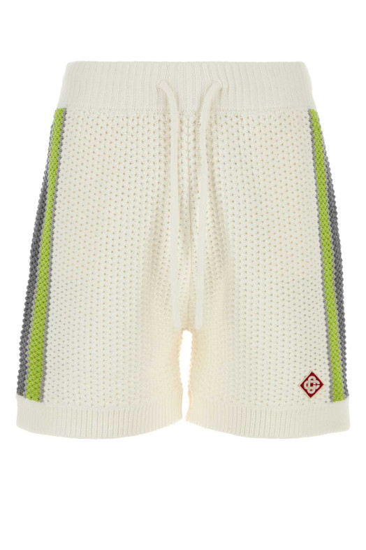 White crochet bermuda shorts White CASABLANCA (MSP26KW120801)