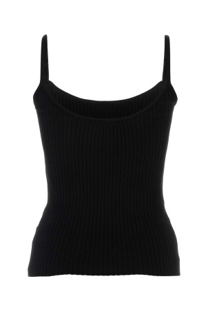 Black viscose blend top COURREGES (PERMDE012FI0001)