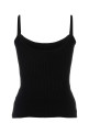 Черный топ из вискозной смеси COURREGES (PERMDE012FI0001)