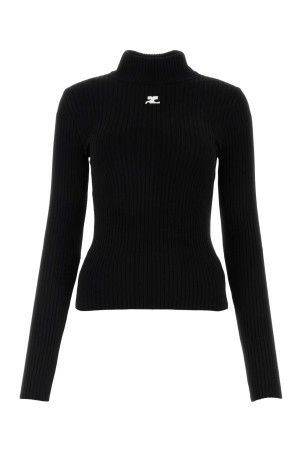 Black viscose blend sweater COURREGES (PERMPU022FI0001)