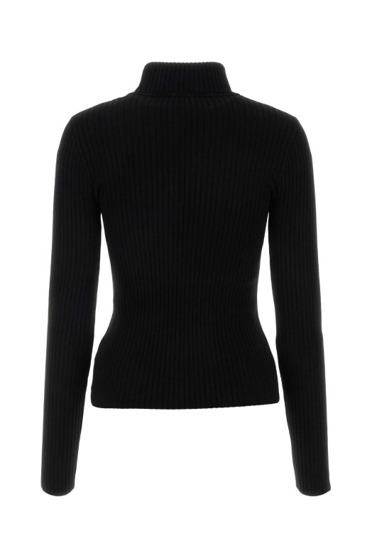 Черный свитер из вискозной смеси COURREGES (PERMPU022FI0001)