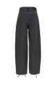 'Laced Leg' jeans Black