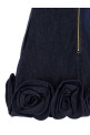 'Indigo Denim 3D Flower Mini' dress Blue