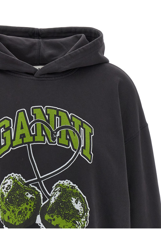 'Basic Jersey Cherry' hoodie Gray