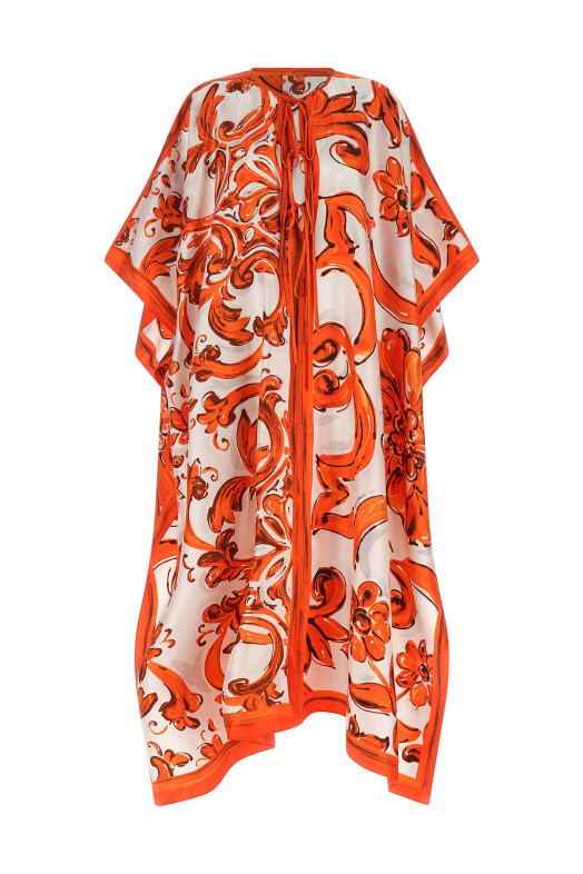 'Maiolica' dress orange