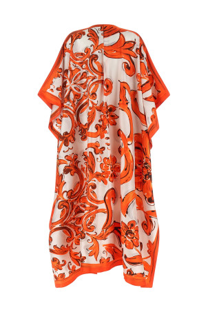 'Maiolica' dress orange