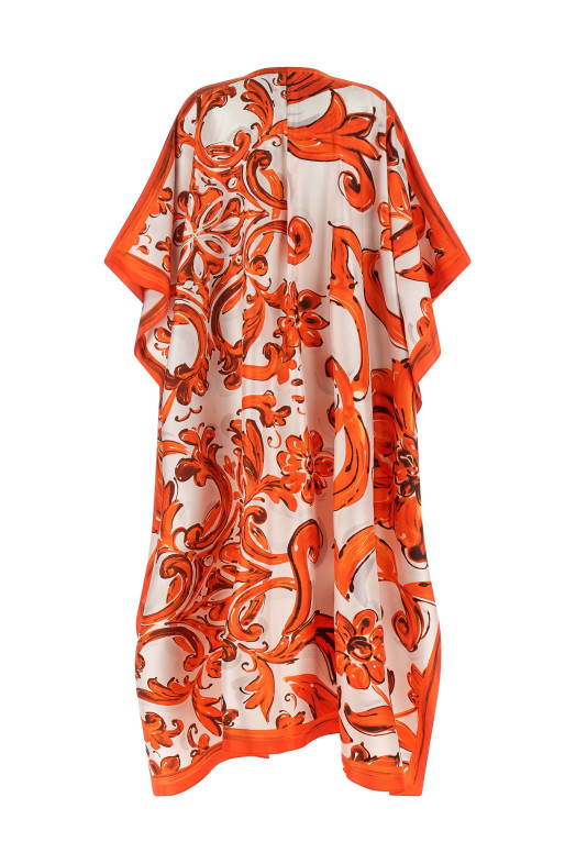 'Maiolica' dress orange