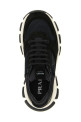 Mesh and suede sneakers Black