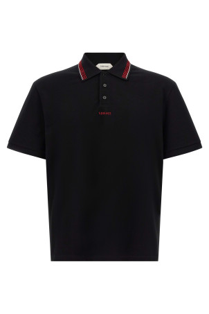 'Greca' polo shirt Black