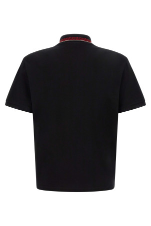 'Greca' polo shirt Black