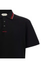 'Greca' polo shirt Black