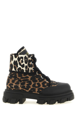 Denim ankle boots Multicolor