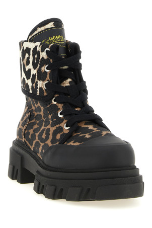 Denim ankle boots Multicolor