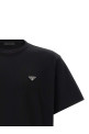 Футболка с логотипом в виде треугольника, черная PRADA UJN954SOOO240F0002