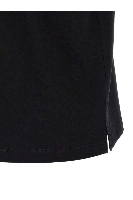 Футболка с логотипом в виде треугольника, черная PRADA UJN954SOOO240F0002