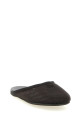 Mesh fabric slippers Black