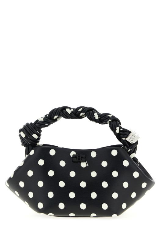 'Polka-Dot Bou' mini handbag Black