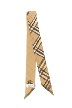 Double face 'Wter Col' scarf Beige