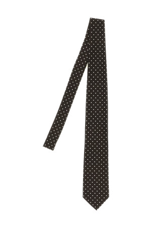 Шовковий краватку коричневого кольору TOM FORD STE001S0362EAY
