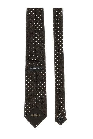 Шовковий краватку коричневого кольору TOM FORD STE001S0362EAY