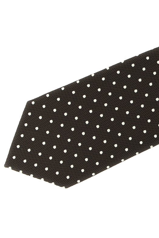 Silk tie Brown