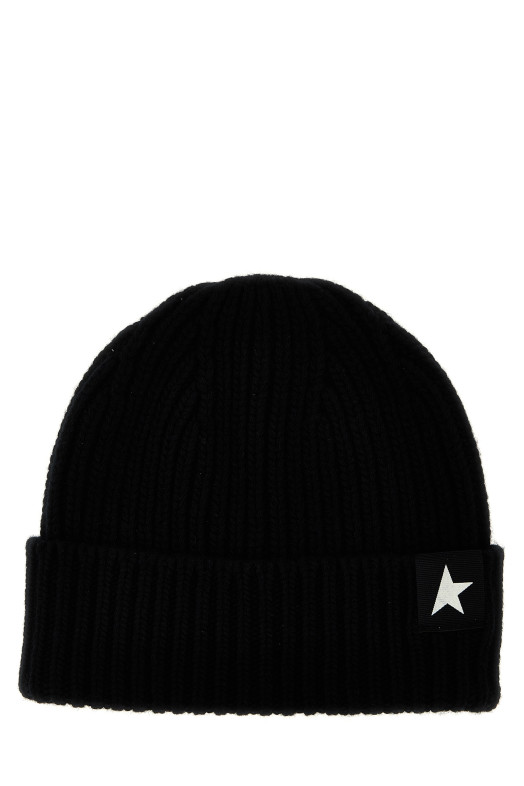 Logo label beanie Black