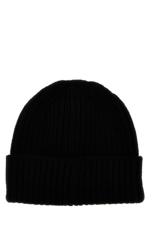 Logo label beanie Black