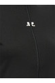 'Interlock Zipped' top Black