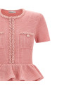 Платье «Pink Peplum Knit Midi» розового цвета RS26106MPPINK