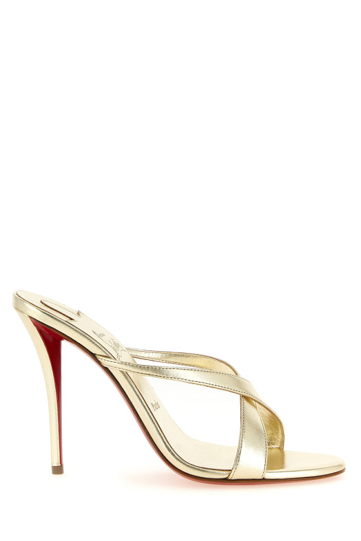 'Mulazee Cross' mules Gold