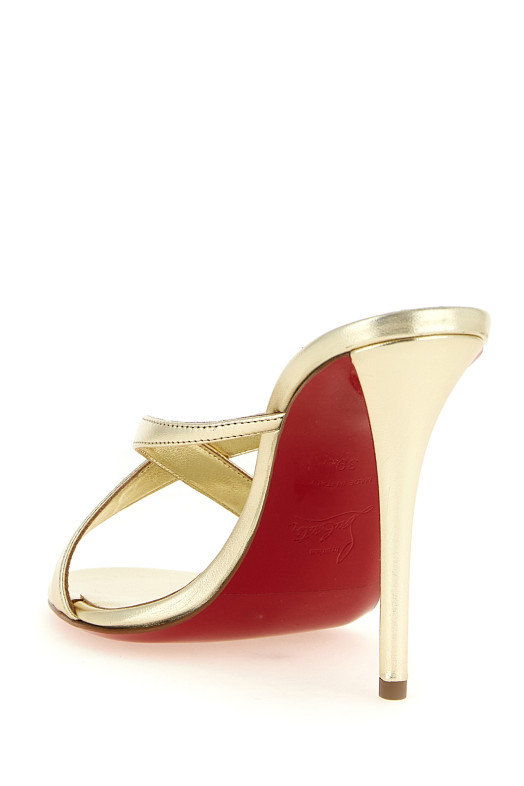 'Mulazee Cross' mules Gold