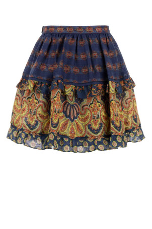 Printed linen skirt VALENTINO GARAVANI (6B3RACG1950)