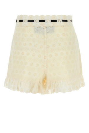 Ivory lace shorts VALENTINO GARAVANI (7B3RF3409EU)