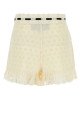 Ivory lace shorts VALENTINO GARAVANI (7B3RF3409EU)