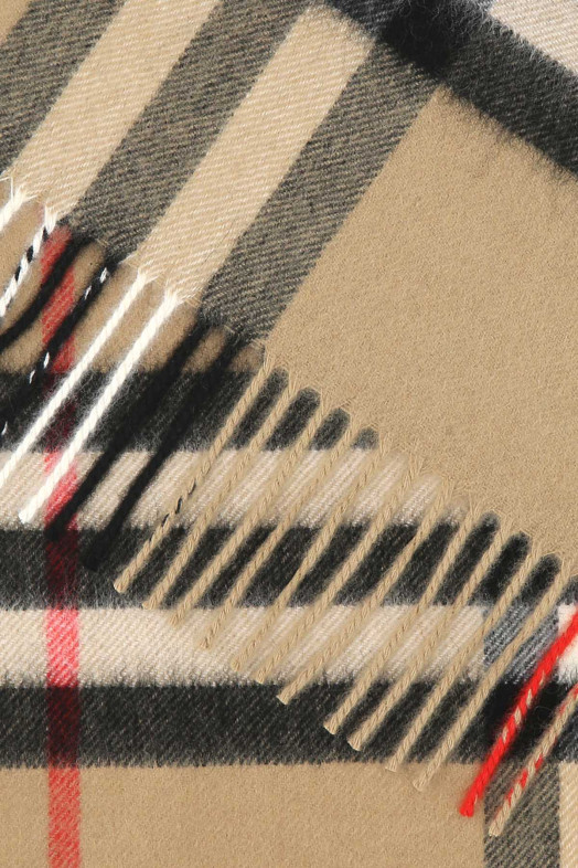 Вышитый кашемировый шарф BURBERRY, многоцветный (8076576)