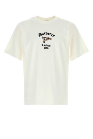 White cotton t-shirt BURBERRY (8128197)