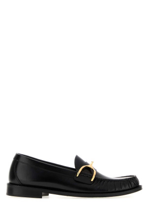 Black leather Wishbone loafers Black ALEXANDER MCQUEEN (867922WHADV)