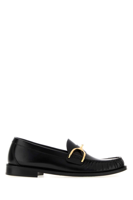 Black leather Wishbone loafers Black ALEXANDER MCQUEEN (867922WHADV)